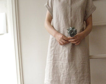 LINNET Pattern/ No.57  Plain Pleated Tunic