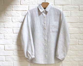 LINNET Pattern / No.100 Shirt Collar blouse