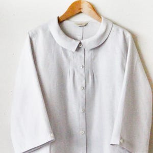 Motif LINNET/chemisier n° 94 avec petits plis S ~ XXL (5 tailles incluses) Nouveau !!