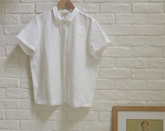 LINNET Pattern /  No.81 Blouse with Small Square Collar