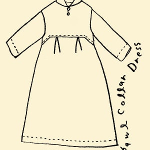 Linnet Sewing Patterns LINNET Pattern / No99 Standing Shawl Collar Dress - Etsy UK