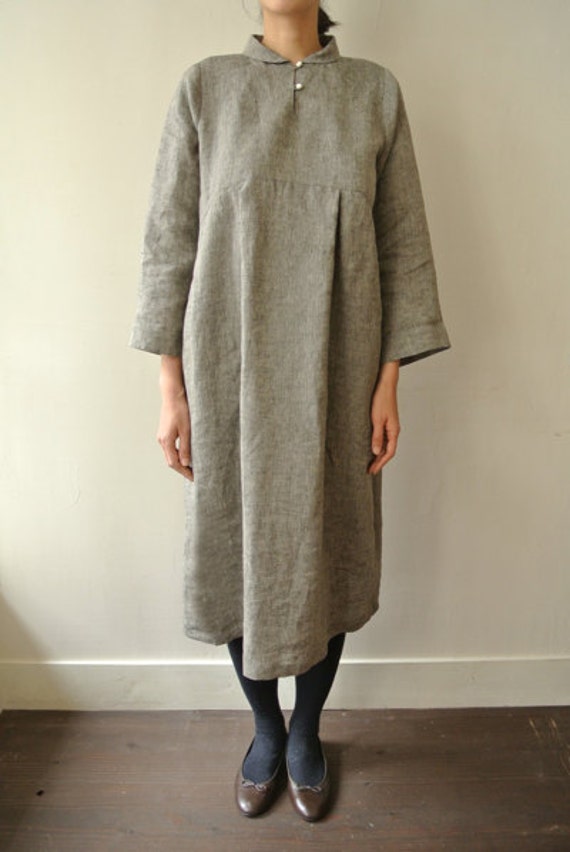 LINNET Pattern / No99 Standing Shawl Collar Dress - Etsy