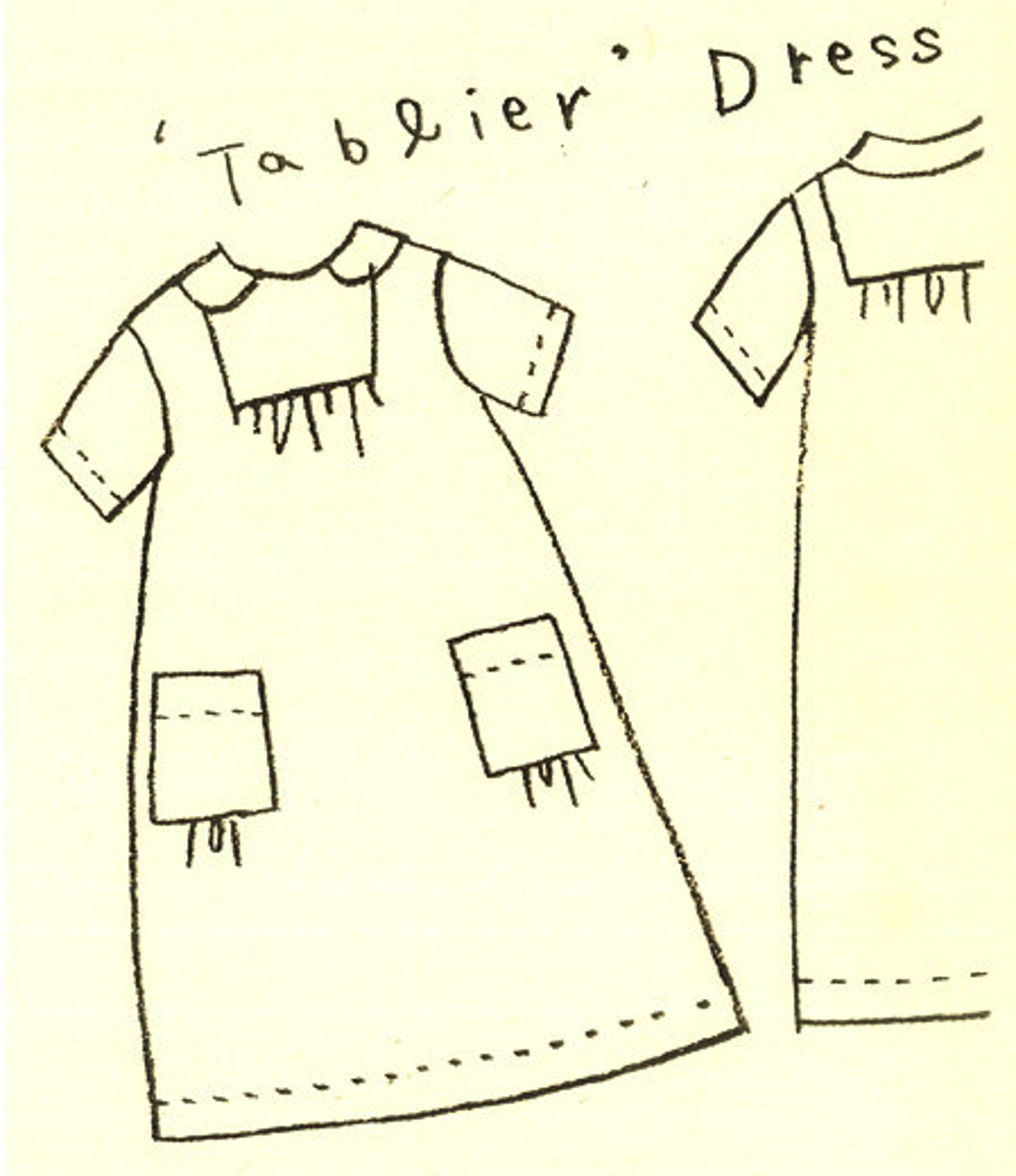 Linnet Sewing Patterns LINNET Pattern / No.80 Tablier Dress - Etsy