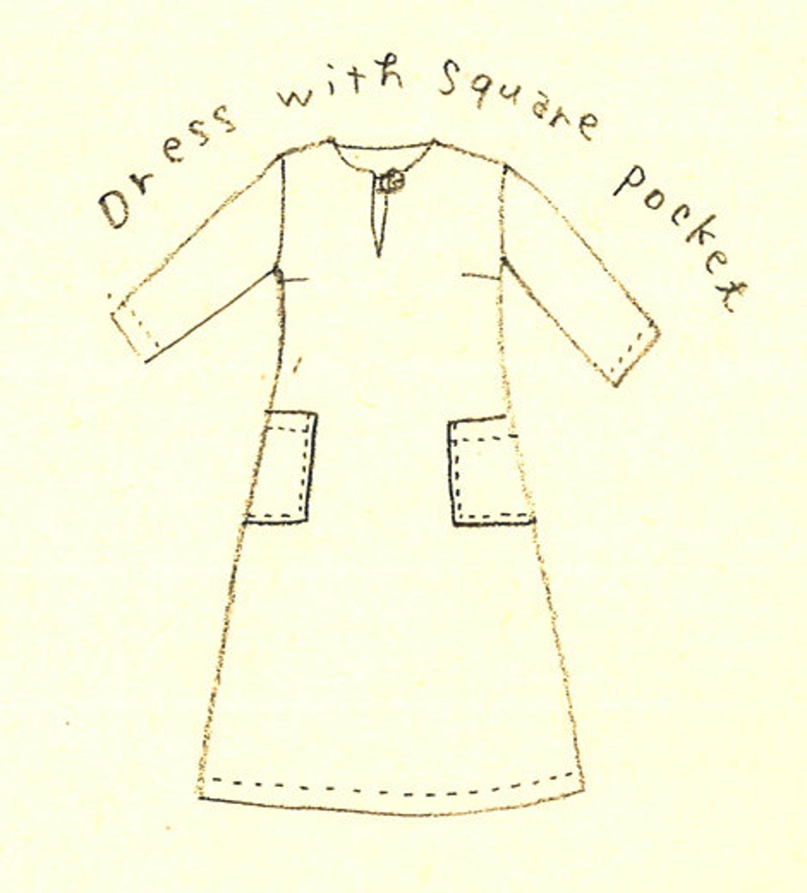Linnet Sewing Patterns LINNET Pattern / No.25 Dress With Square Pocket - Etsy