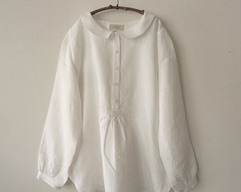LINNET Pattern / No.64 Flat Collar blouse /Pattern