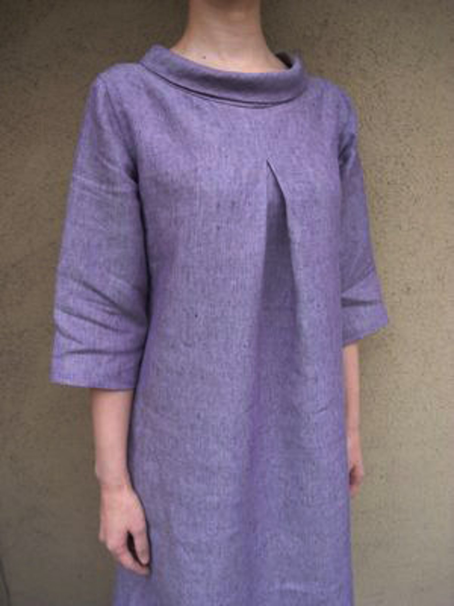 Linnet Sewing Patterns LINNET Pattern/no.77 A-line Tunic With Roll Collar - Etsy
