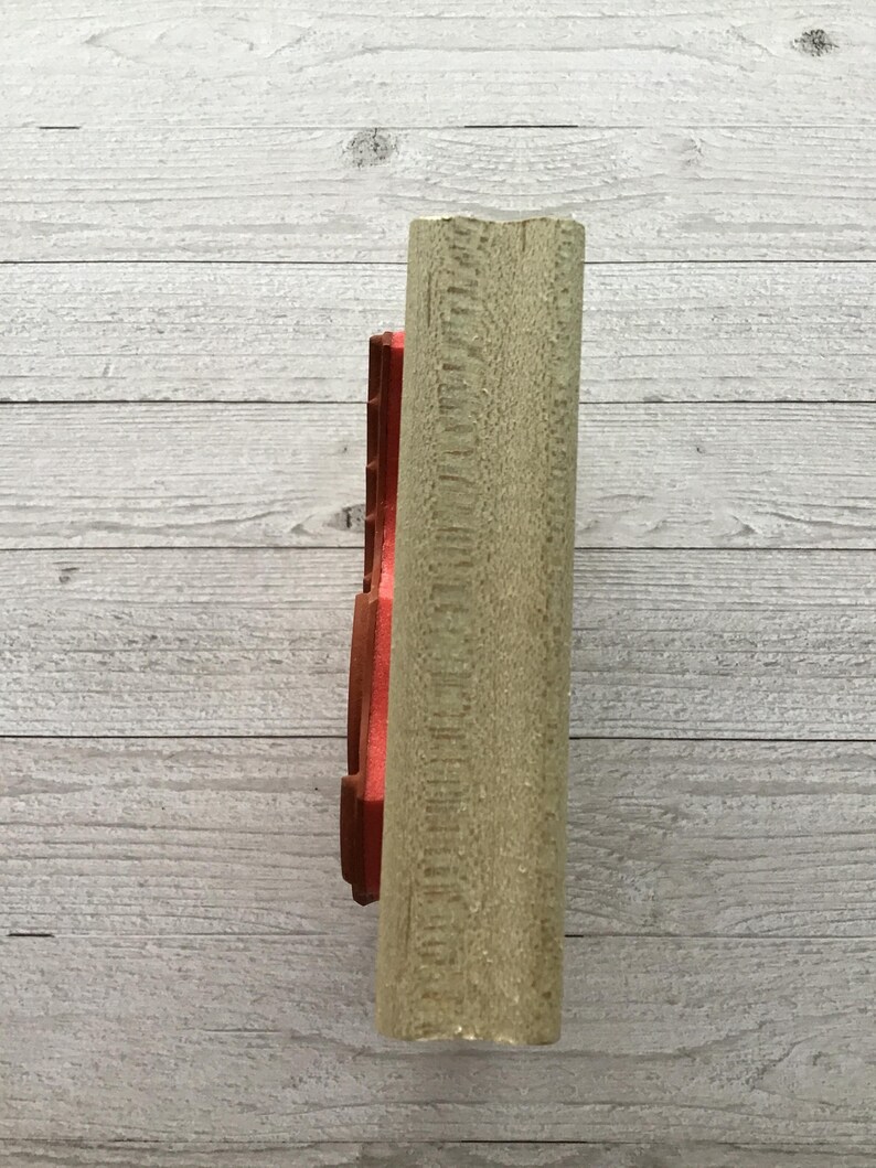 Timbro montato su legno vintage/ritirato Posh Impressions/Rubber Stampede Palm Tree immagine 8