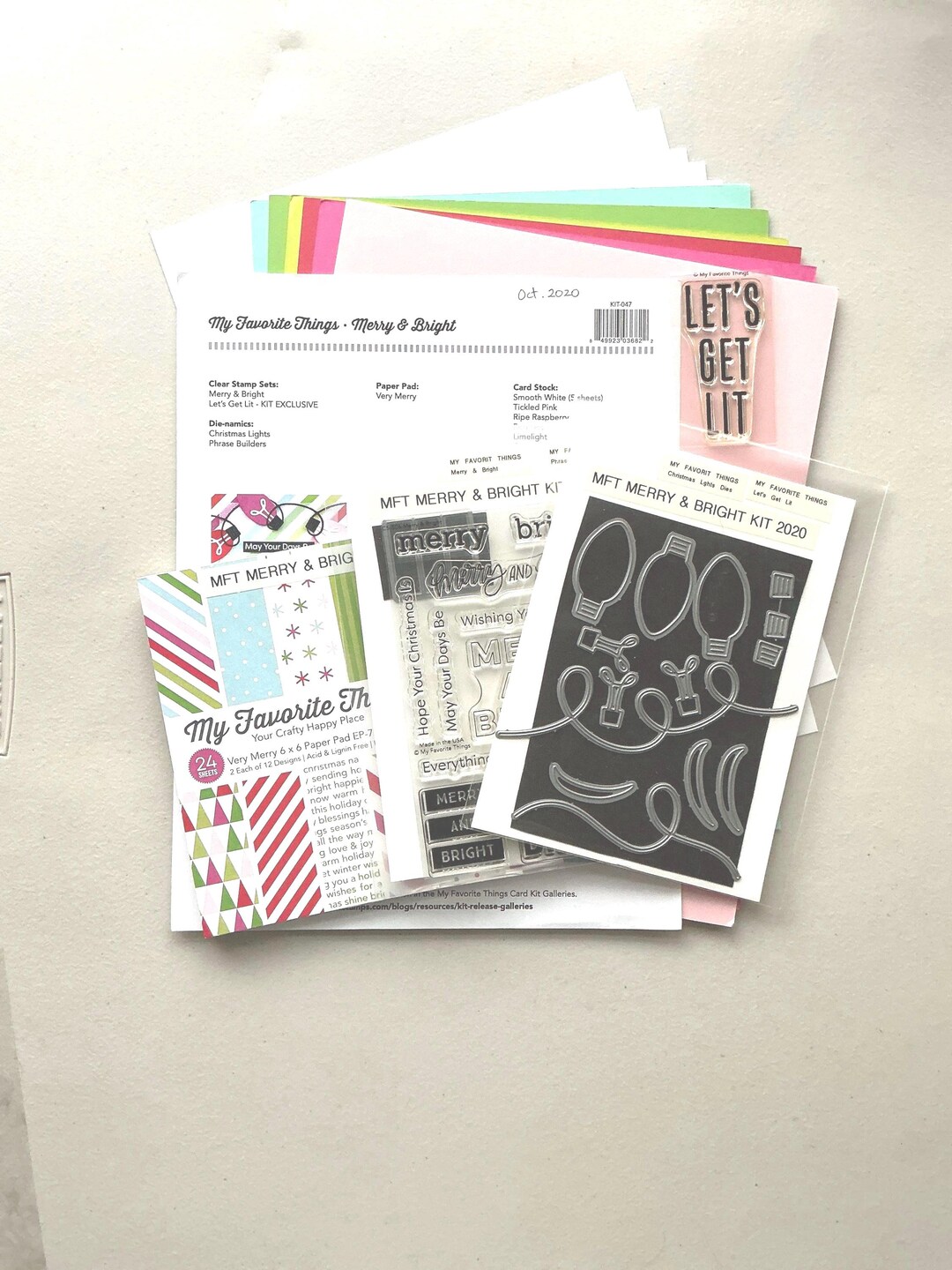 My Favorite Things Merry and Bright Card Kit, Christmas Stamps and Dies ...