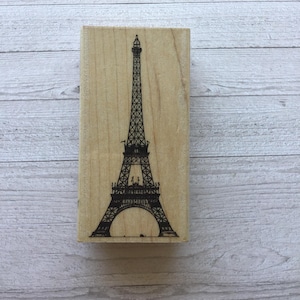 Hero Arts &quot;Eiffel Tower&quot; Wood Mounted Rubber Stamp/Travel/International/Paris/Pre-Owned