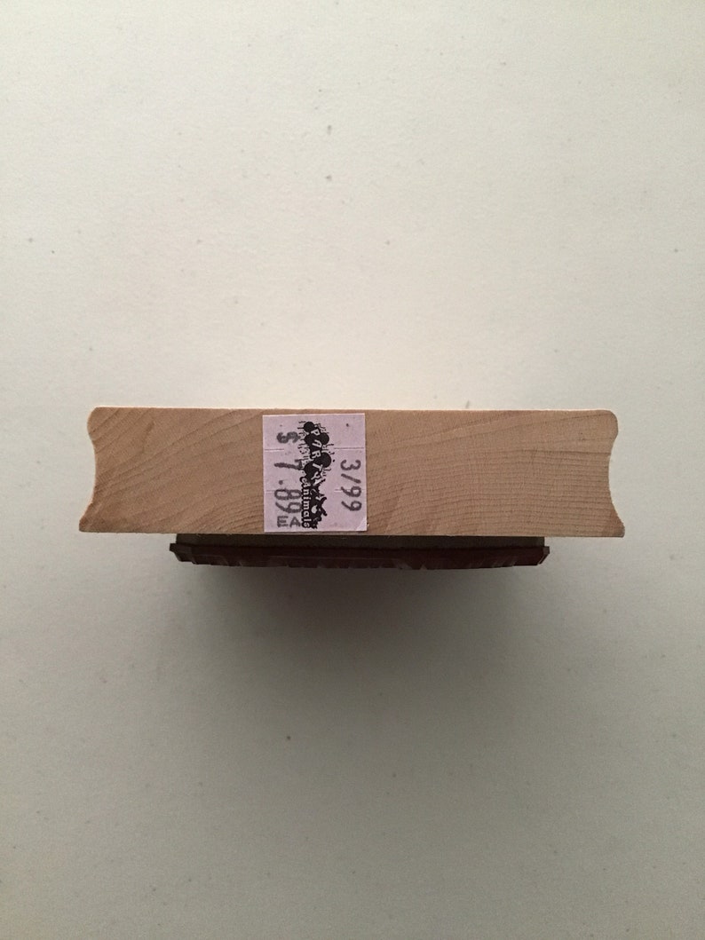 Vintage Hero Arts "spiral Happy Birthday" Wood Mounted Rubber Stamp/pre ...
