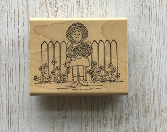 Inkadinkado Timbro In Legno Con Soggetto Libellula - 3,5x5,5 Cm, Per Scrapbooking E Biglietti Fai Da Te