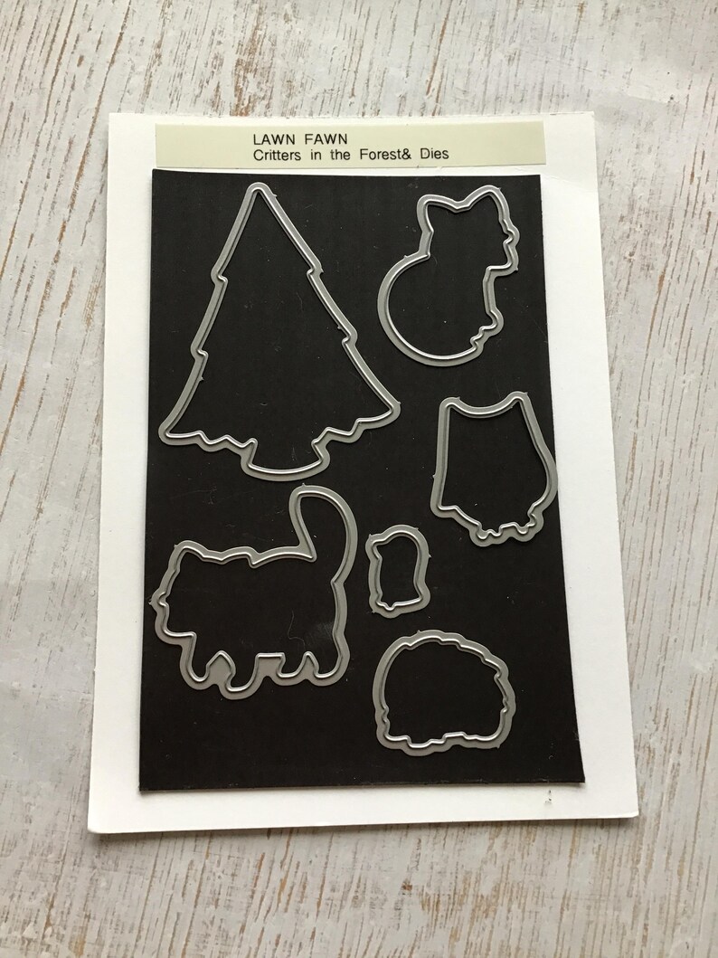 Lawn Fawn Critters in the Forest Stamp and Die Set - Etsy