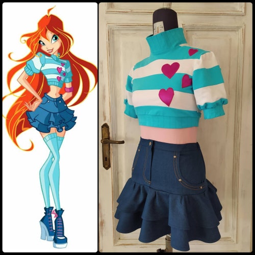 Bloom Outfit Season 1 Winx Club Cosplay Etsy