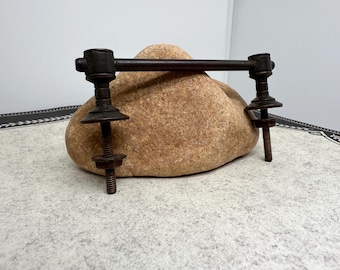 Vintage Bar Pulls: Drawer, Cabinet, Armoire Hardware, Early American, Antique Brass/Sold Individually