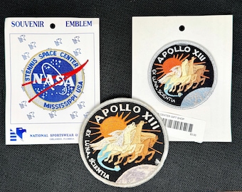 Vintage Space NASA Souvenir Patches Emblems: Apollo XIII, Stennis Space Center