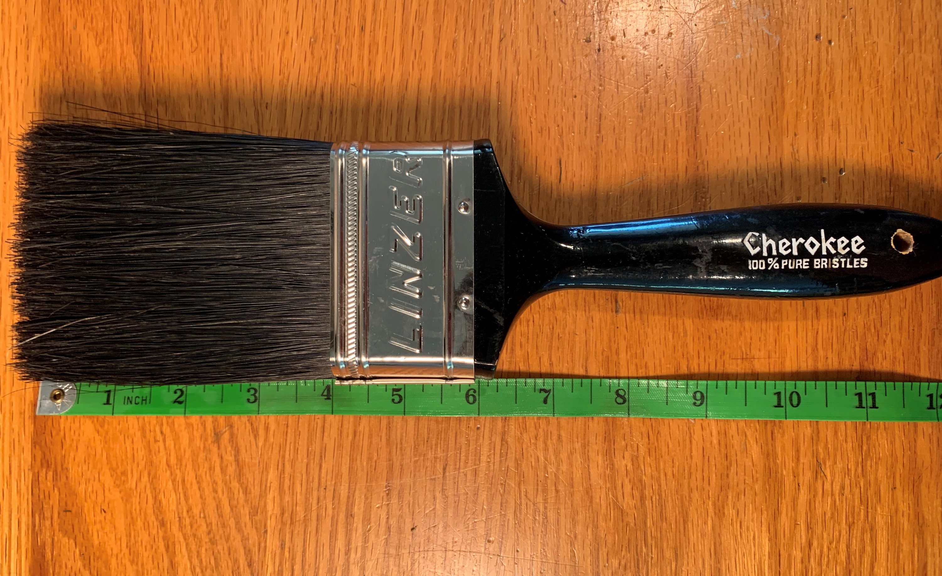 Unused Vintage 1970's Linzer Quality Paintbrush/3 Inch Pure Bristle
