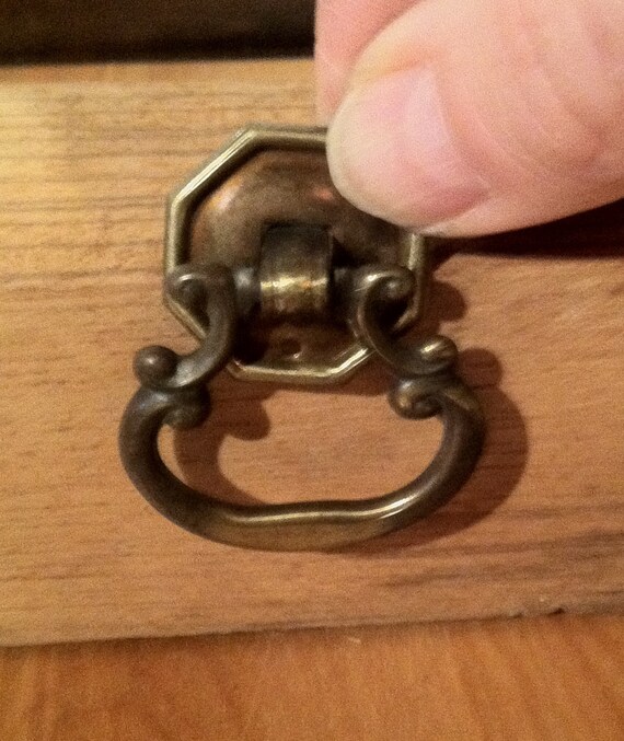 Vintage Brass Pulls/ Antique Brass Drop Pulls/Over 35 Etsy