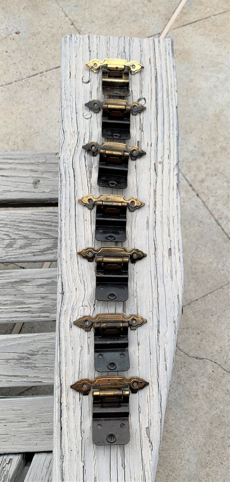 Vintage Antique Brass Hinges/amerock Style 3/8 Inset