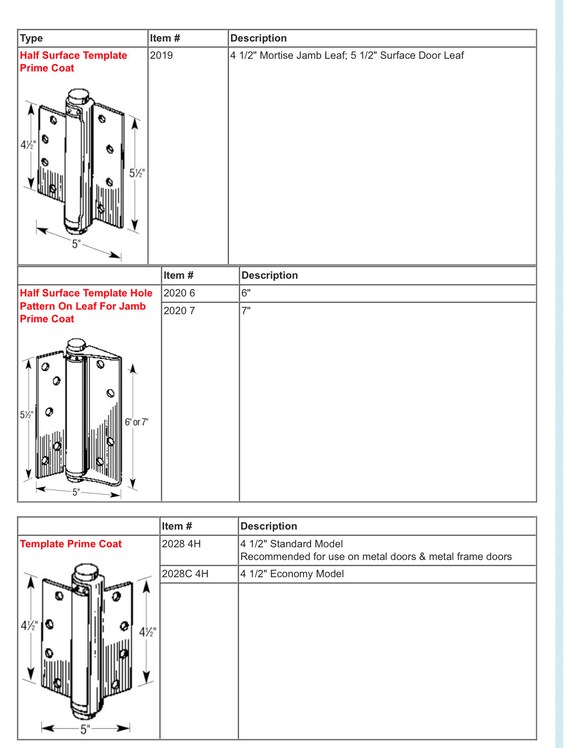NYC Specs 7 Prime Coated Spring Hinges Pack of 2 NYC Specs 7 Prime Coated Spring Hinges Pack of 2