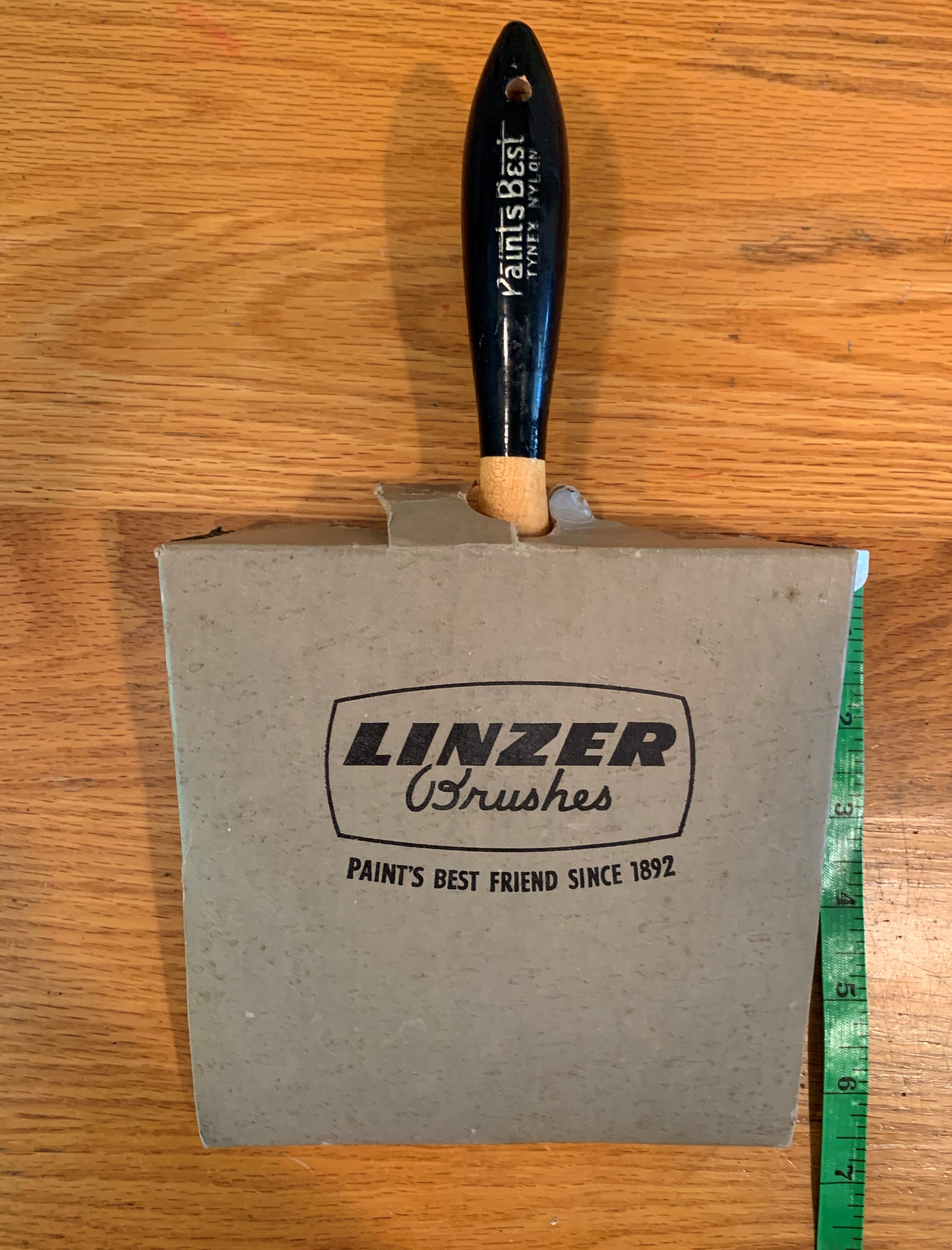 Unused Vintage 1970's Linzer Quality Paintbrush/6 Inch Pure Bristle