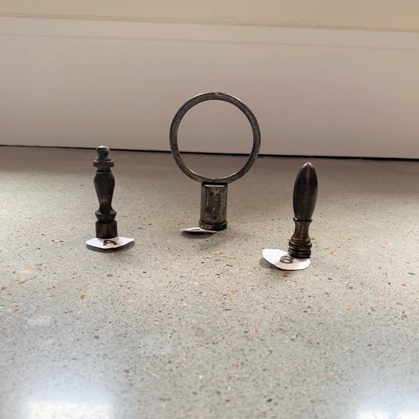 Antique Brass Lamp Finials Etsy