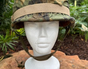 Vintage Vietnam War Era US Soldier's Helmet: Camo Outer Shell