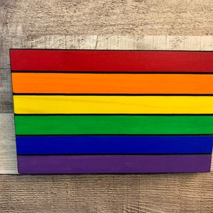 Rainbow Pride flag, Wood Gay Pride flag, Wood Pride decor, Rainbow flag, Pride decor, Pride sign, Gay Pride, Wood Pride flag, Carved sign