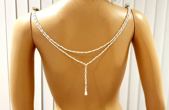 Bridal Backdrop Back Drape Chain For Open Back Low Back Etsy