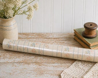 Vintage Tapete Floral Stripe Cottage Bauernhaus PrePasted Collis & Aikman