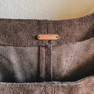 Free People Cowhide Suede Jumper Dress | Western Pinafore image 3