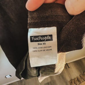 Free People Cowhide Suede Jumper Dress | Western Pinafore image 5
