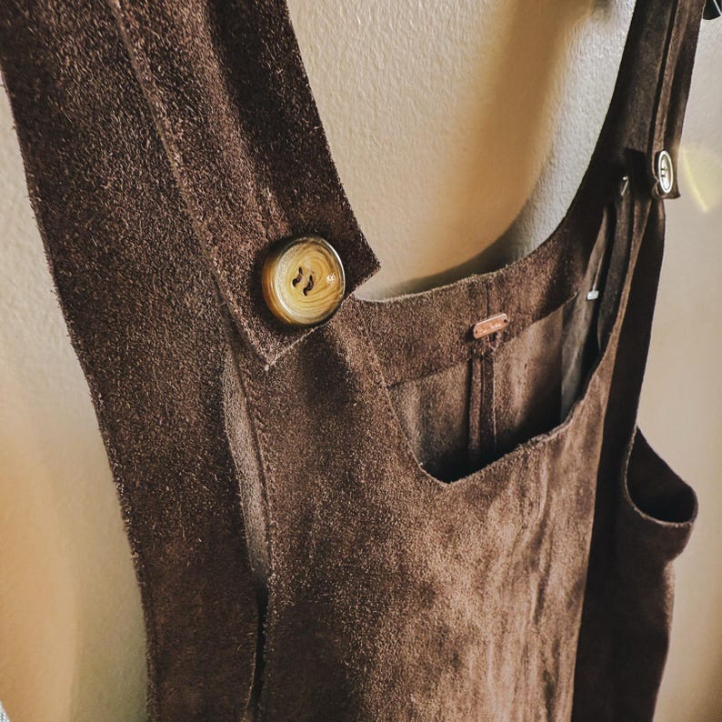 Free People Cowhide Suede Jumper Dress | Western Pinafore image 4