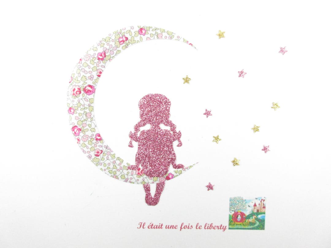 Buy Applied Shape in Your Little Girl in the Moonlight Liberty Glitter ...