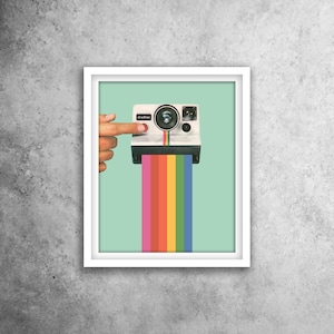 Polaroid SX70 Vintage Digital Print