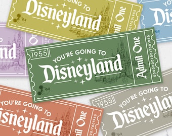 Disneyland Ticket - You're Going to Disneyland - Digital Download