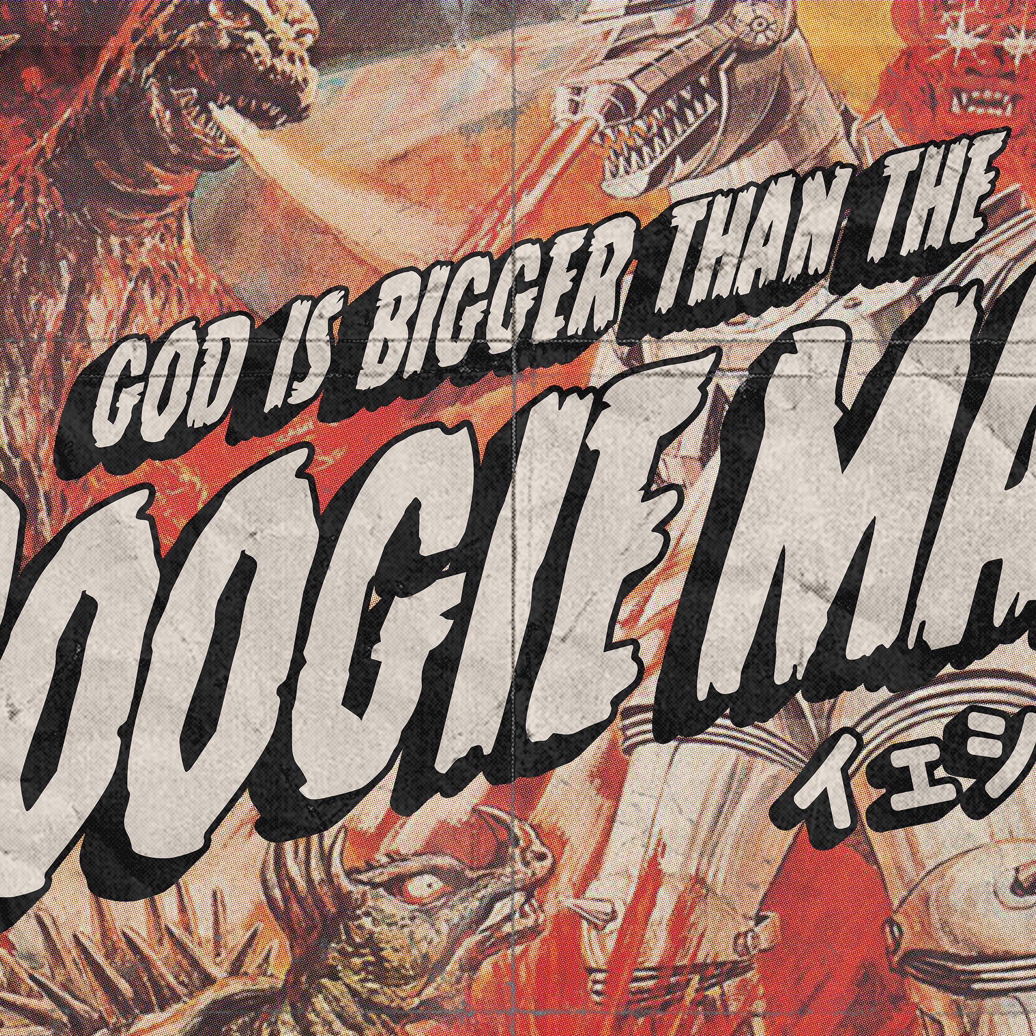 God is Bigger Than the Boogie Man / Veggie Tales Vintage Movie Poster ...