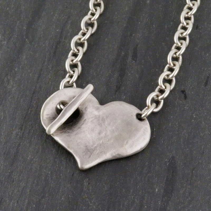Chunky Heart Drop Necklace main image 0