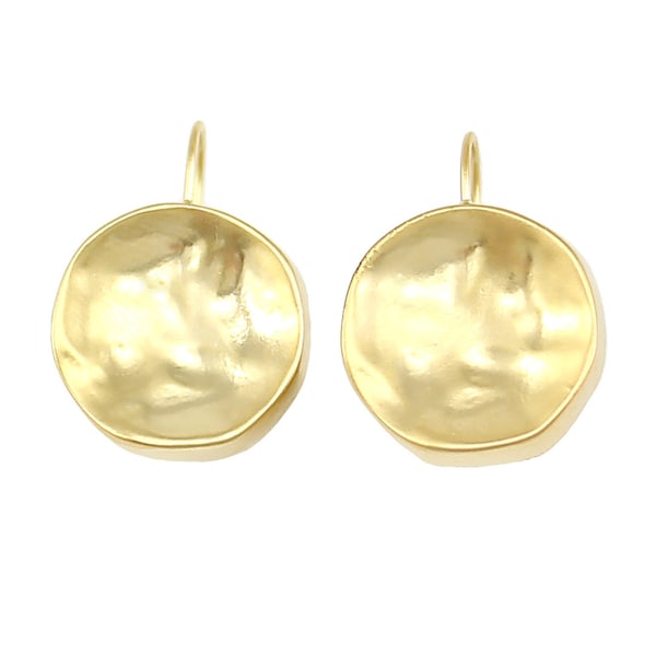 Gold Pearl Drop Earrings main image 1