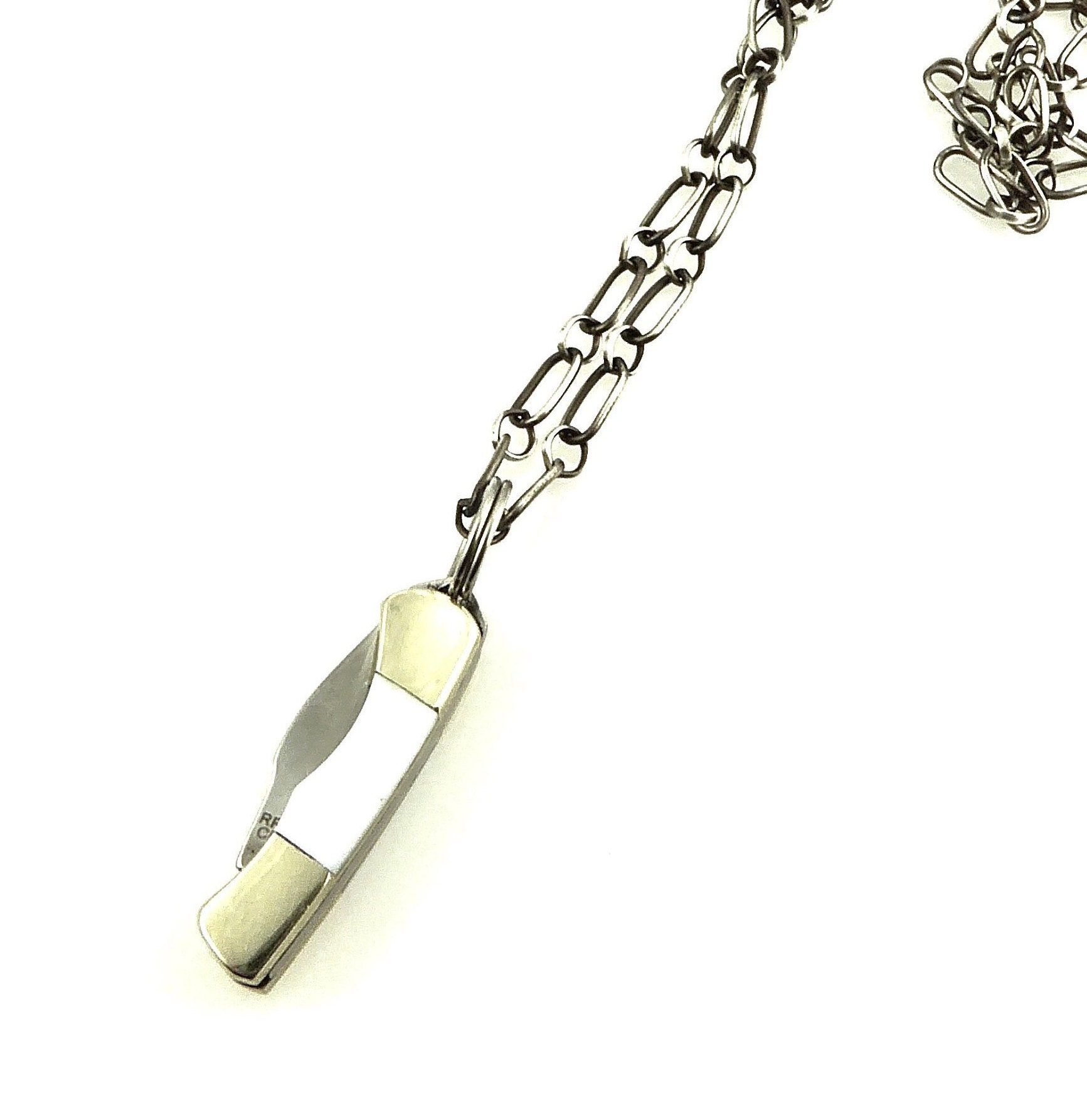 Tiny Knife Necklace Small Knife Necklace Mini Pocketknife Etsy