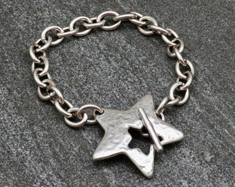 アクセサリー Indian Jewelry Star Silver Bracelet Silver Plated Star Bracelet by Philip Jones Jewellery