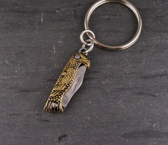 Mini Eagle Knife Keyring | Small Pocketknife Keychain | Eagle