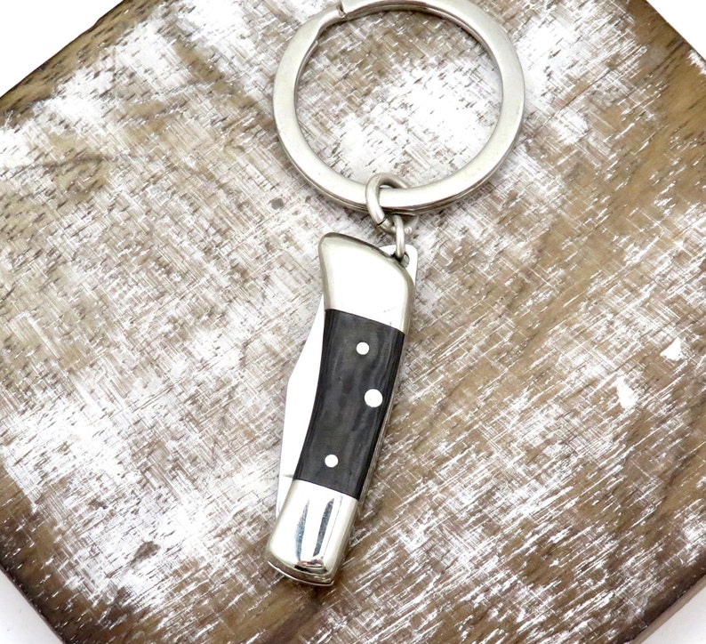 Mini Knife Keyring Keychain Knife Small Knife Keychain Etsy