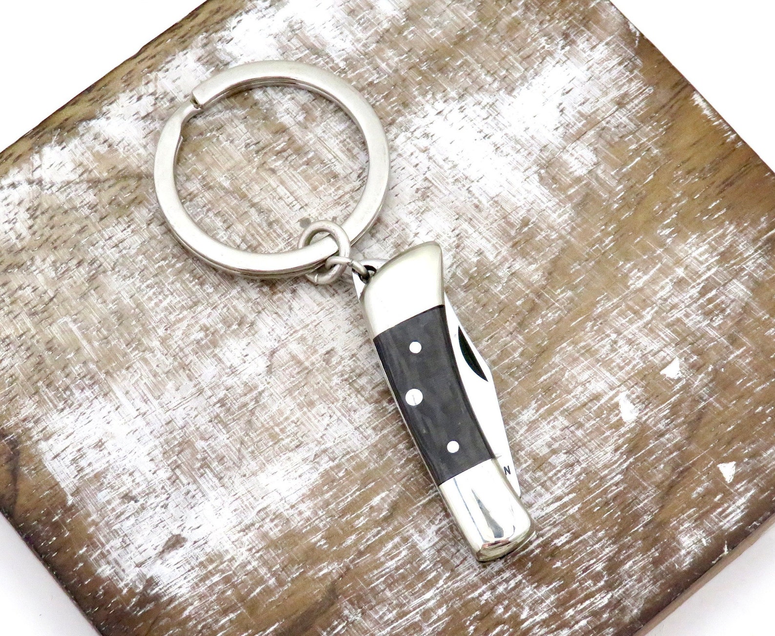 Mini Knife Keyring Keychain Knife Small Knife Keychain Etsy
