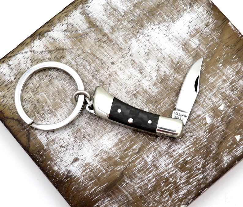 Mini Knife Keyring Keychain Knife Small Knife Keychain Etsy