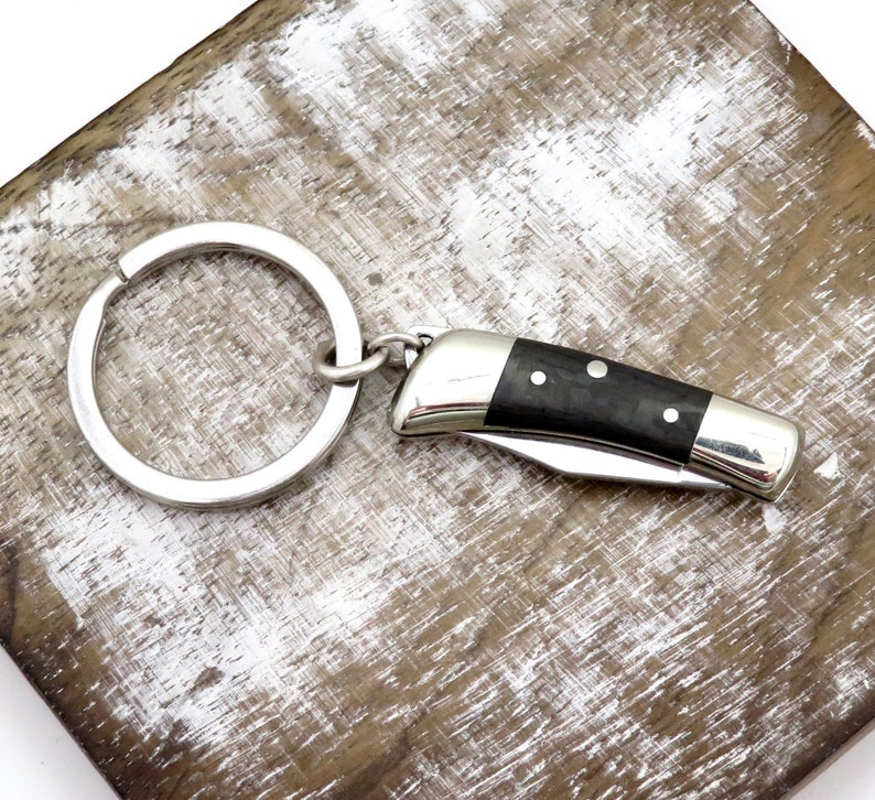 Mini Knife Keyring Keychain Knife Small Knife Keychain Etsy