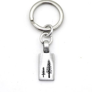 Tree of Life Keychain | Nature Keyring | Tree Key Chain | Nature Lover Gift | Mom Child Gift | Tree Lover Gift | Two Trees Keyring