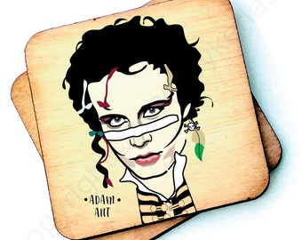 Adam Ant  - Character Wooden Coaster