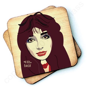 Kate Bush - Character Wooden Coaster