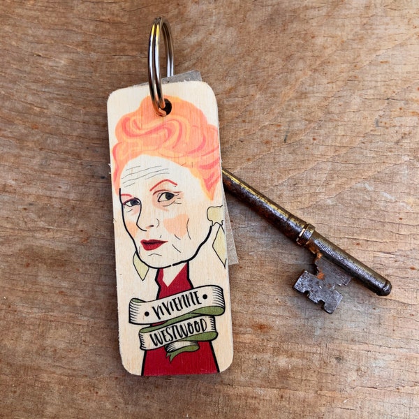 Vivienne Westwood Character Wooden Keyring