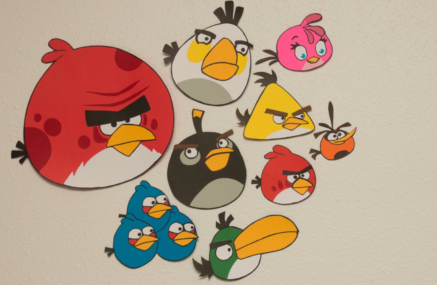 Angry Birds And Pigs Wall Decoration
